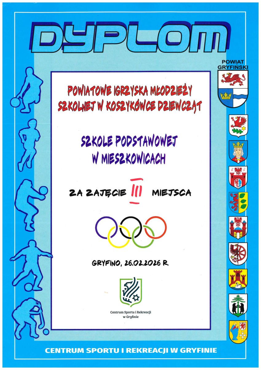 Zdjęcie: Nasze koszykarki na podium w powiecie